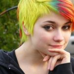 coloured hairstyle